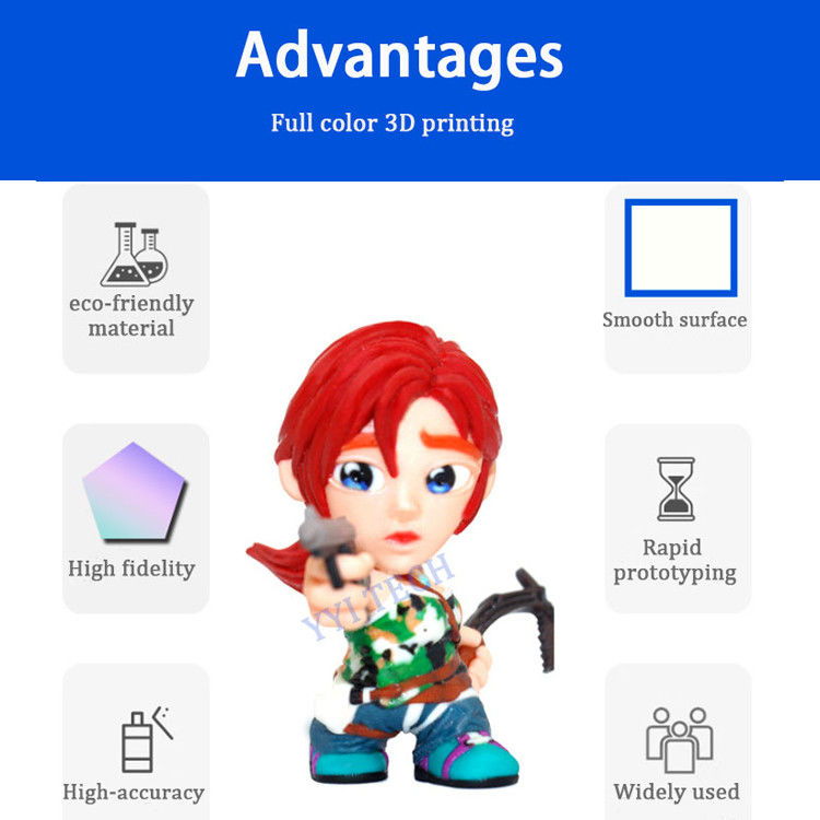 Impression 3D en couleurs complètes sur mesure Prototypage rapide avec du plastique