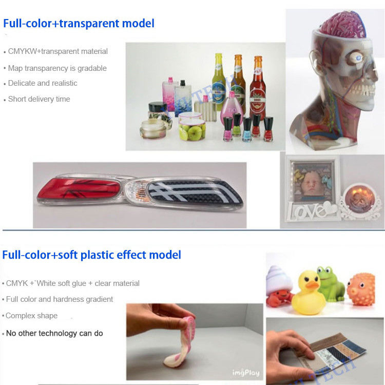 Impression 3D en couleurs complètes sur mesure Prototypage rapide avec du plastique