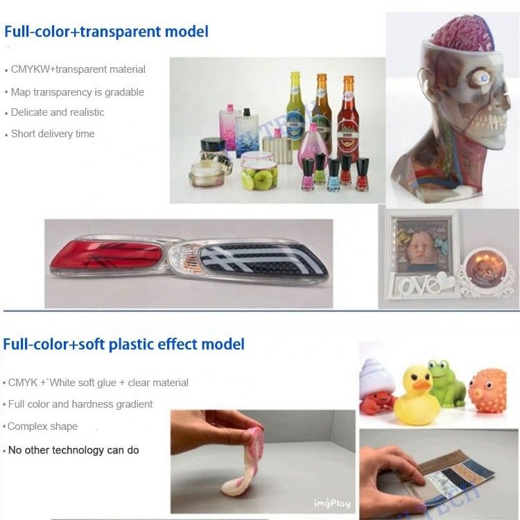 Service d'impression 3D en couleur sur mesure STL Impression multicolore en résine Eco-friendly