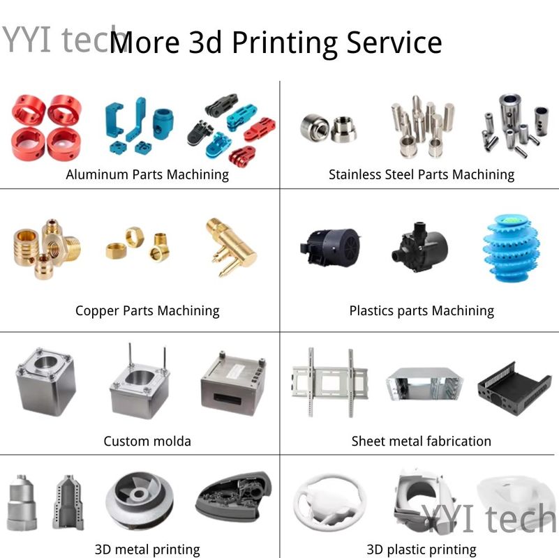 MJF Parties en aluminium CNC Micro-usinage pour service d'impression 3D de métaux de haute précision