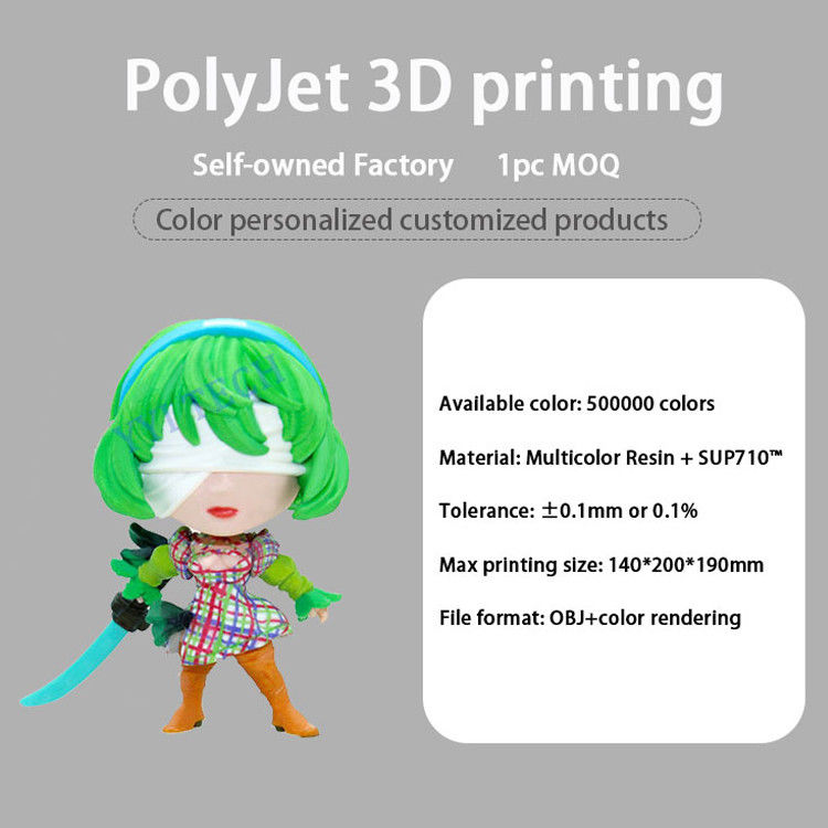 Polissage à couleur complète Impression 3D haute précision pour la fabrication de soins de santé